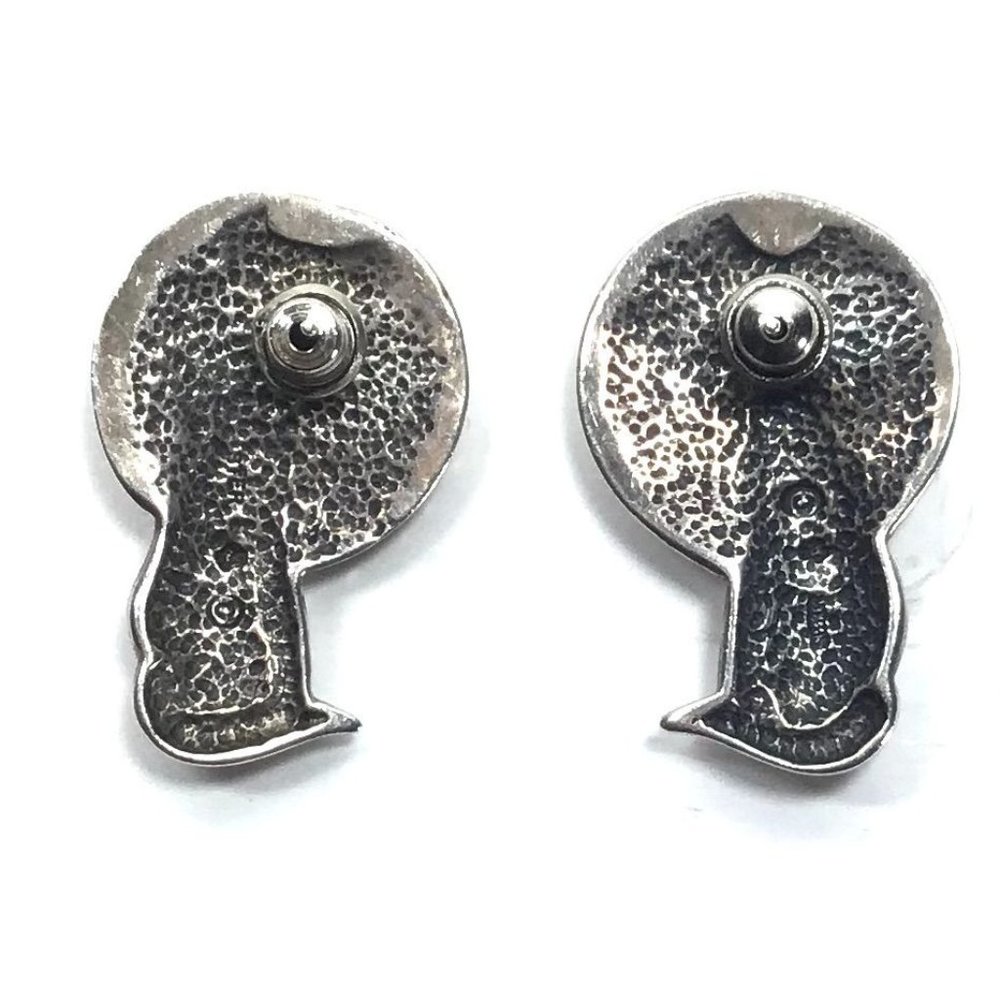 Southwestern Solid Sterling Silver Howling Wolf F… - image 2